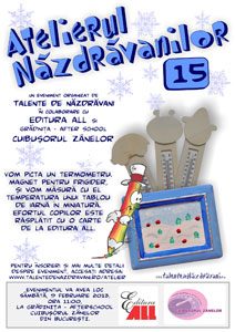 Atelierul Năzdrăvânilor, activități pentru copii, talent, creativitate, distracție, învățare, jocuri.