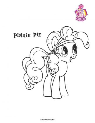 Planse de colorat Micii Ponei Pinkie Pie