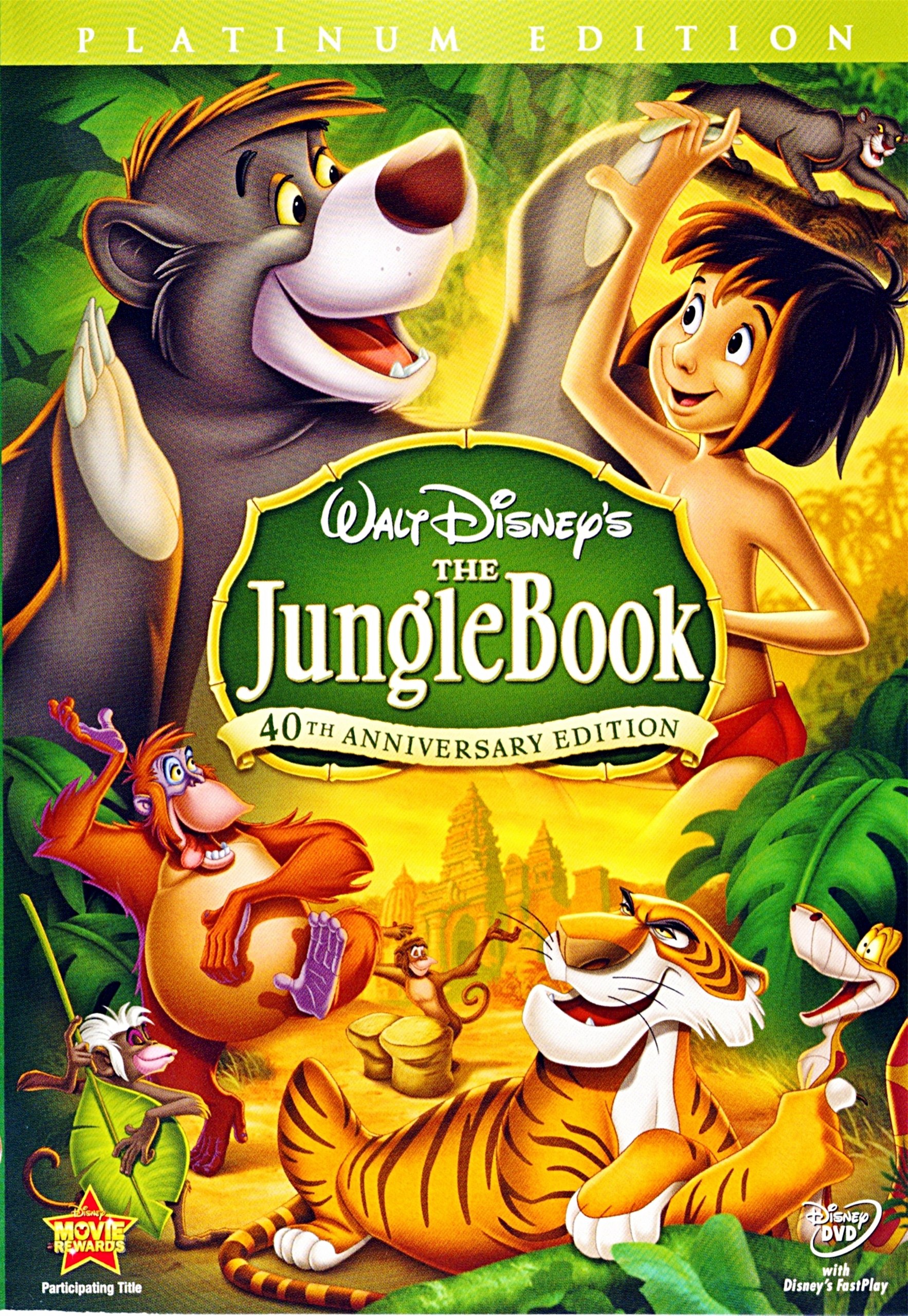 Junglei, animatie in (The Jungle Book - 1967) - GOKID!