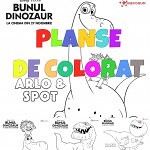 planse de colorat bunul dinozaur