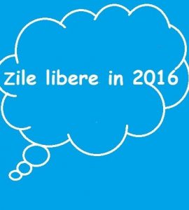 zile libere 2016