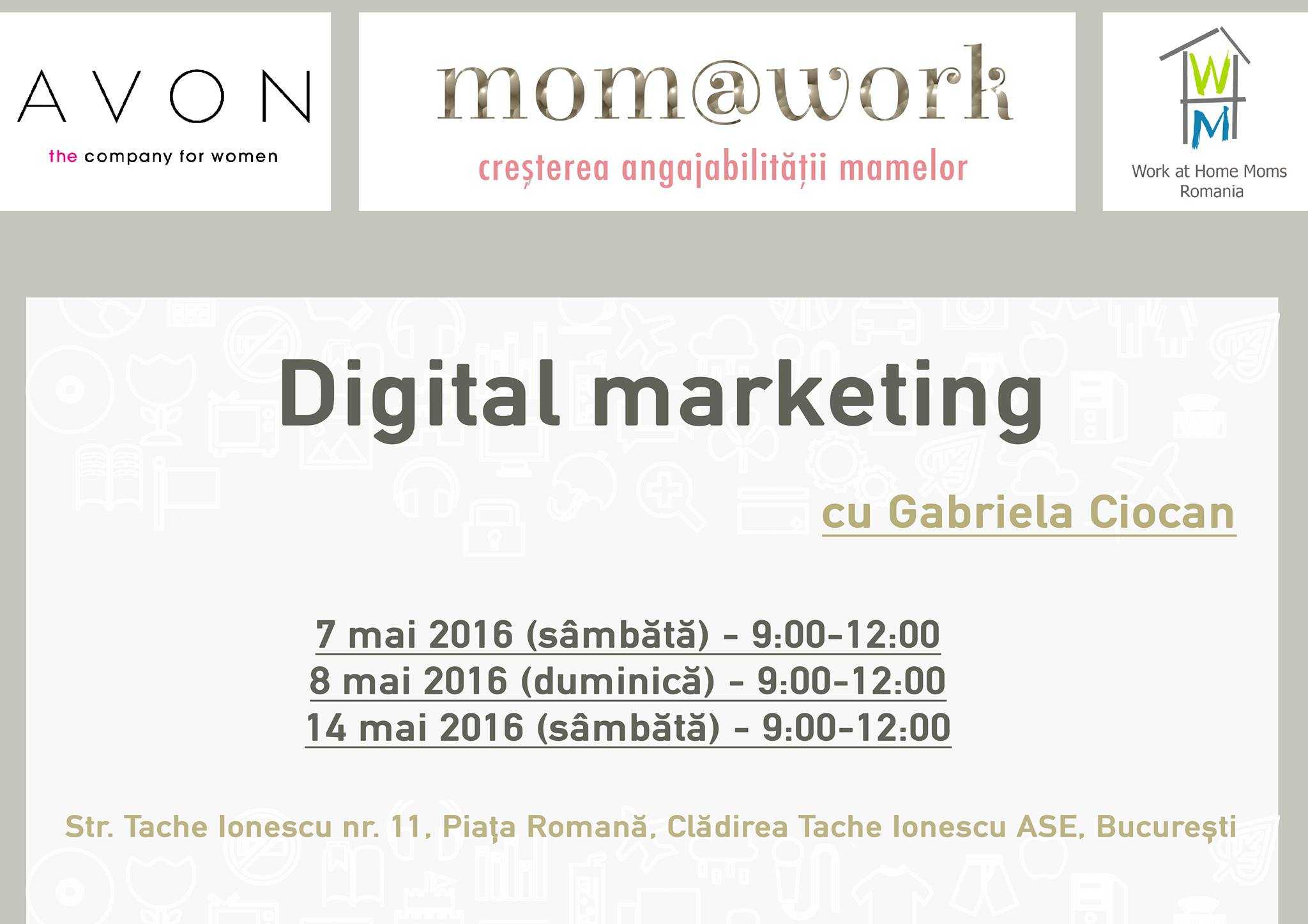 pen Embody Be satisfied WAHM te invita la Digital marketing - Mom@Work cu Gabriela Ciocan