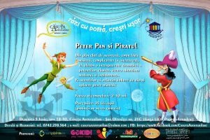 Spectacol de teatru 2-10 ani Peter Pan si Piratul. Razi cu pofta, Cresti usor!