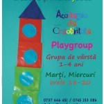 Sesiuni de playgroup pentru copii de 1-4 ani si parinti