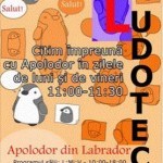 Atelier de lectura gratuit pentru copii 1-8 ani la Ludoteca Apolodor din Labrador''