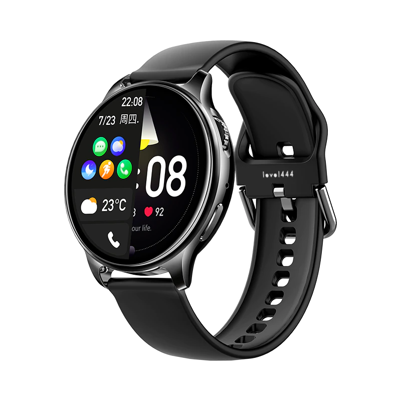 Smartwatch level444 Star, compatibil cu Android & iOS, negru, unisex