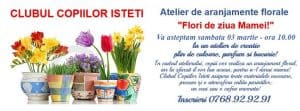 Atelier de aranjamente florale Flori de ziua Mamei!