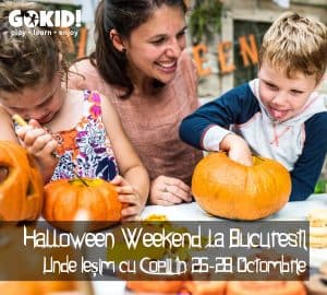 Halloween Weekend la Bucuresti. Unde Iesim cu Copiii 26-28 Octombrie gokid