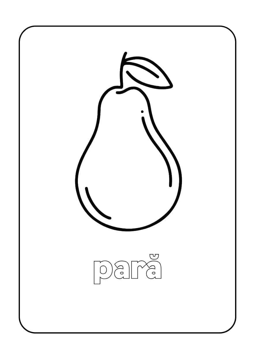 para planse de colorat cu fructe