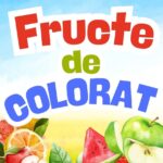 Planşe Simple cu Fructe şi Legume. Desene de Colorat pentru Copii Mici planse de colorat cu fructe cos