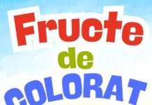 planse de colorat cu fructe cos