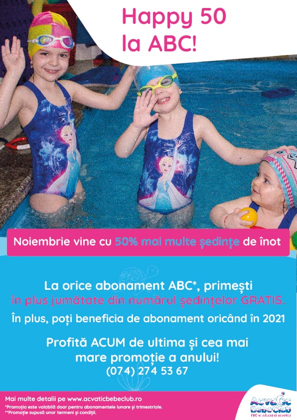 promotie acvatic bebe club 50