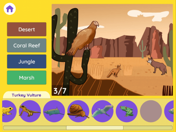 Jocuri Online Educative Animale Copii Mici Habitats_Desert