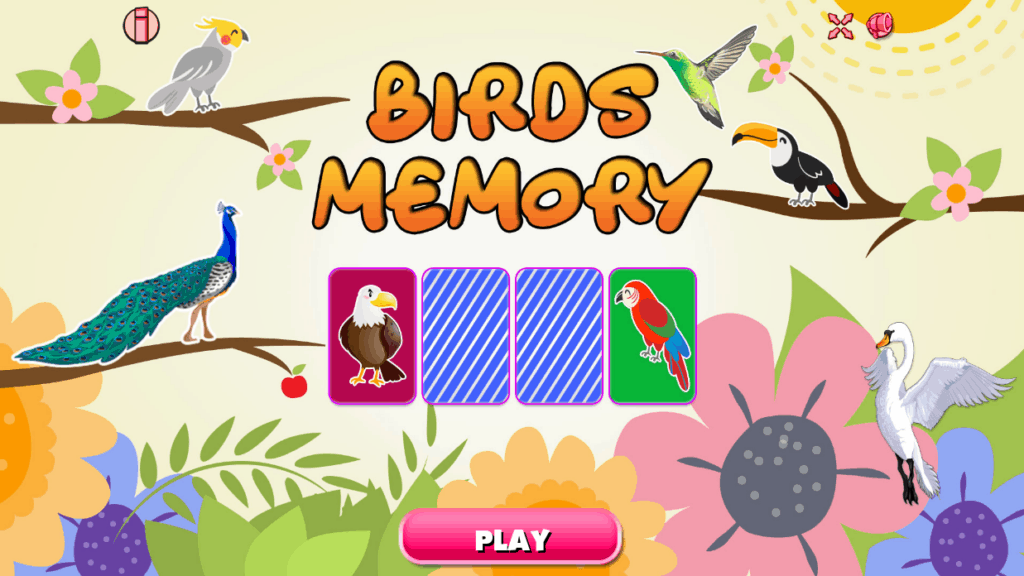 Jocuri Online Educative Animale Copii Mici memorie pasari