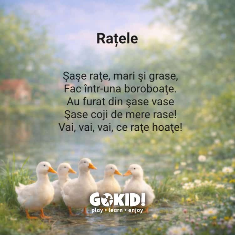 retele poezii scurte pentru copii