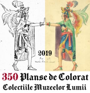 350 Planse de Colorat din Colectiile Muzeelor Lumii #ColorOurCollections 2019 gokid