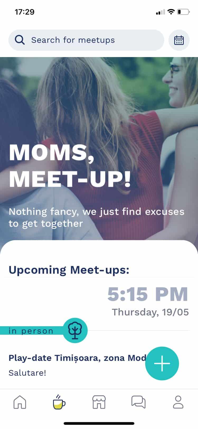 aplicatia momsi screenshot moms meet-up