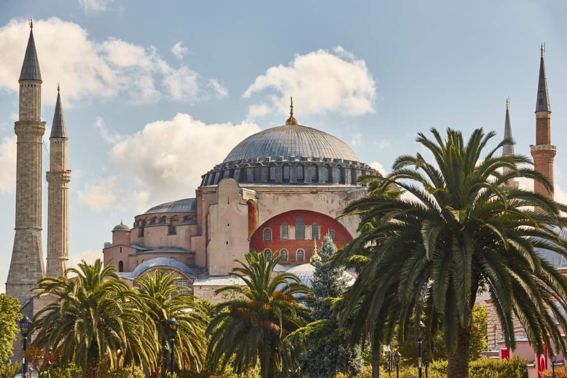 Santa sofia mosque. Historic landmark place in Istambul, Turkey