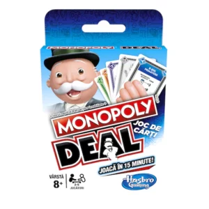 monopoly deal board game 15 minute 2 jucatori minim 8 ani