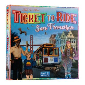 ticket to ride san francisco cutie board game 15 minute 2 jucatori minim 8 ani