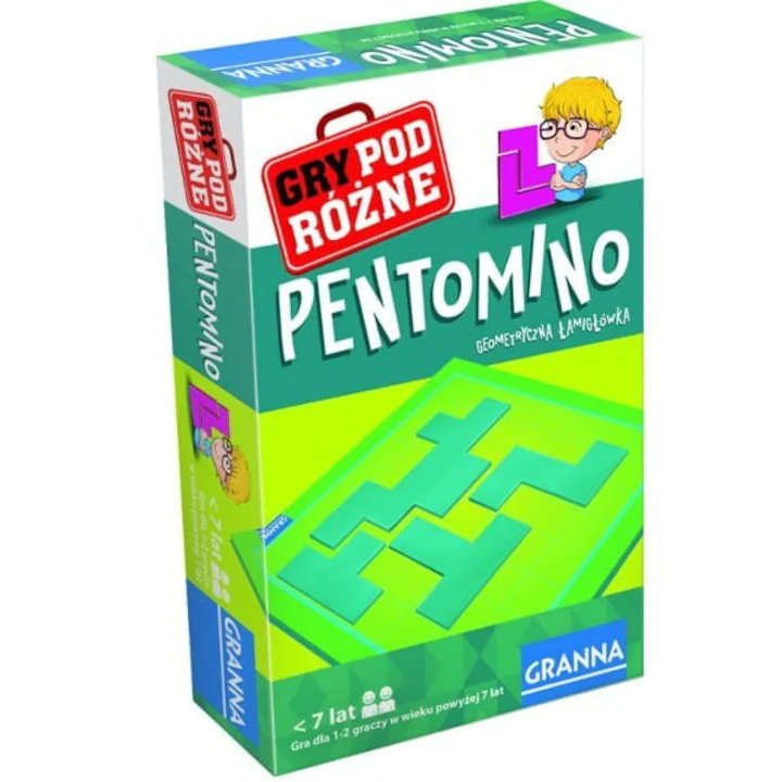 Joc de societate Granna Game Pentomino, 1-2 jucatori, Multicolor