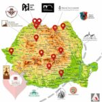 Ruta Cultural Turistica a Muzeelor in Aer Liber din Romania harta