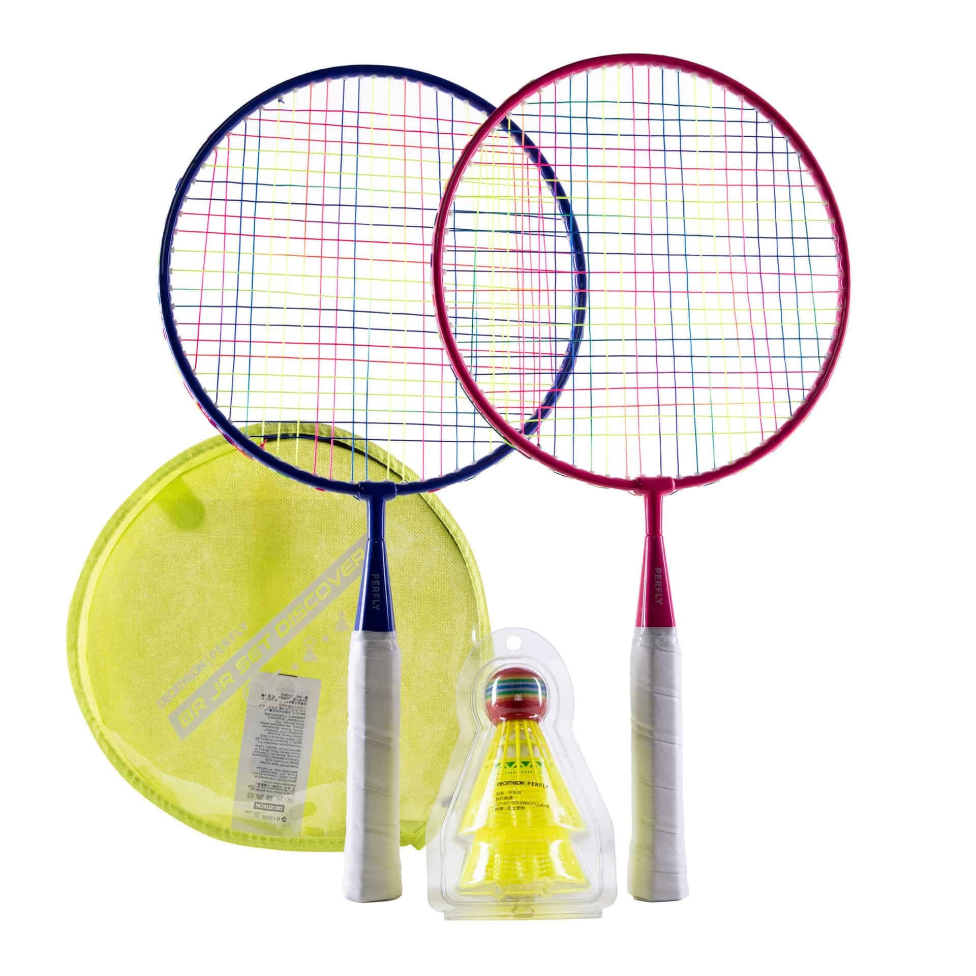 set-rachete-badminton-br-discover-rosu-albastru-copii