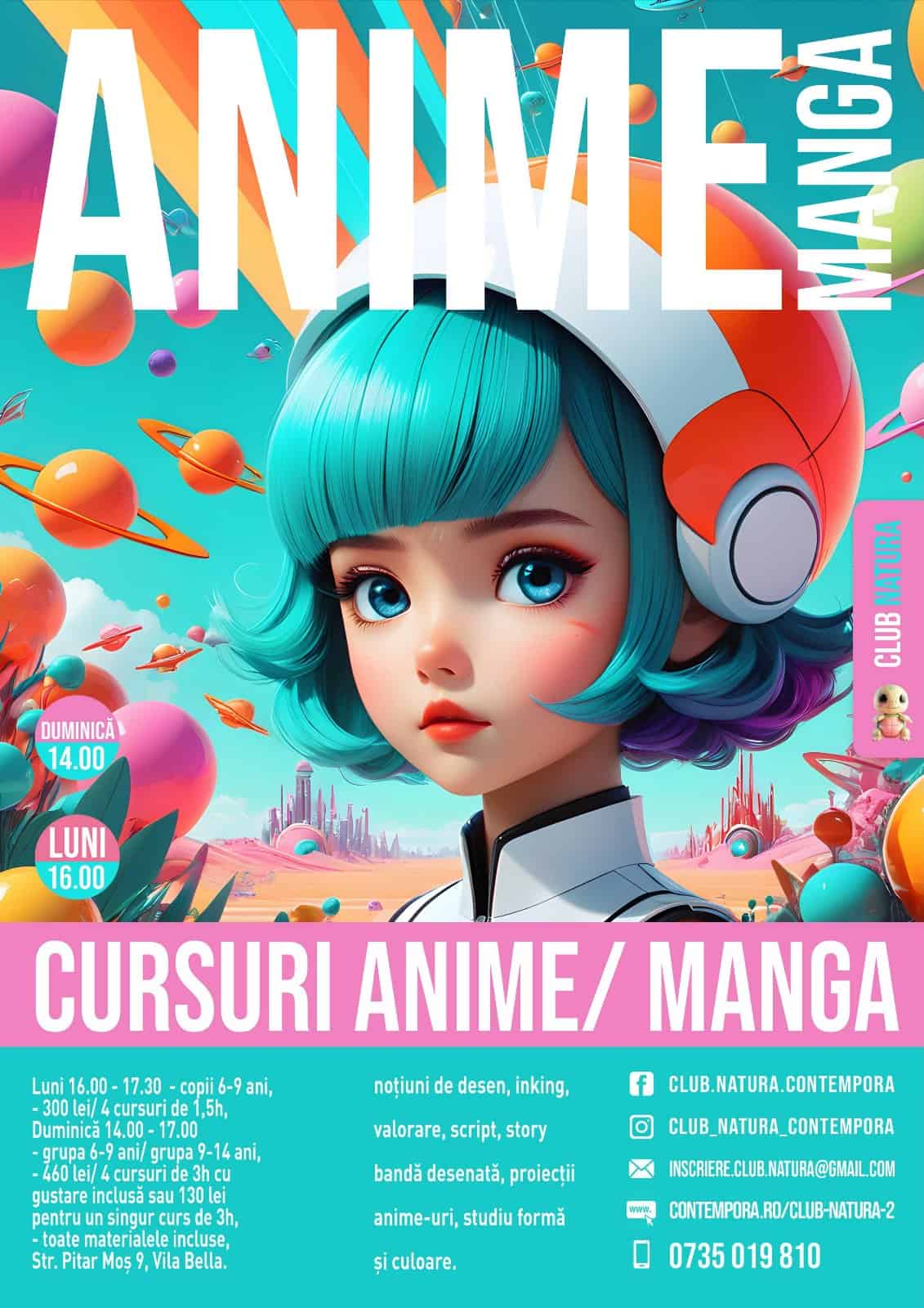 Cursuri Club Natura 2024-2025 anime