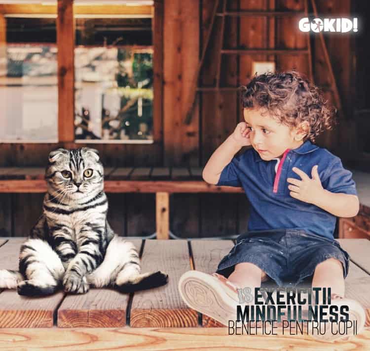 pisica copil relaxare Exercitii de Mindfulness pentru Copii