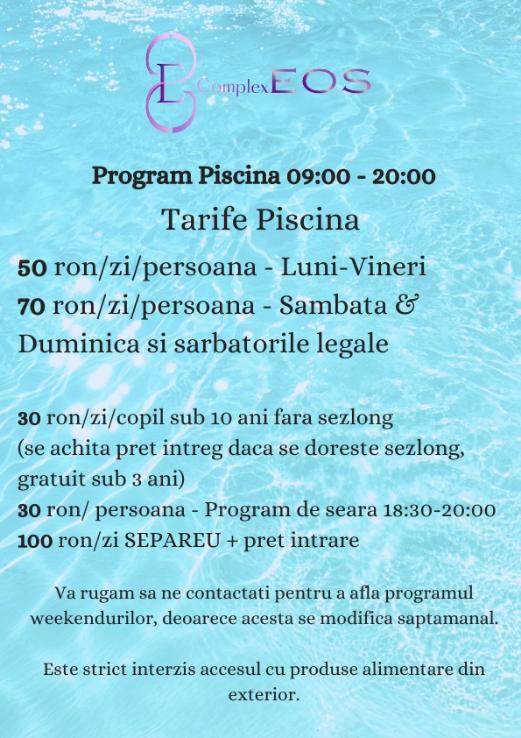 piscine iasi piscina eos program preturi