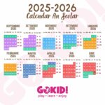 Calendarul Anului Scolar 2025-2026: Format Printabil pe Județe Calendar an scolar 2025-2026 pe judete