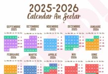 Calendar an scolar 2025-2026 pe judete