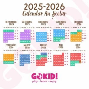 Calendar an scolar 2025-2026 pe judete