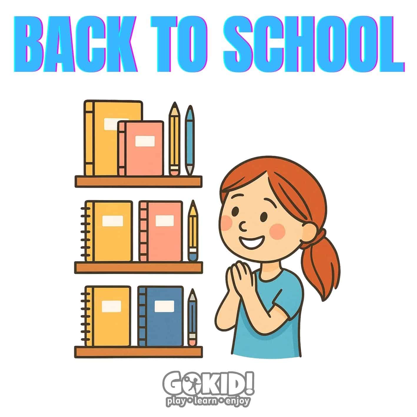 Back to School cu Buget Mic fetita rechizite in ordine gokid