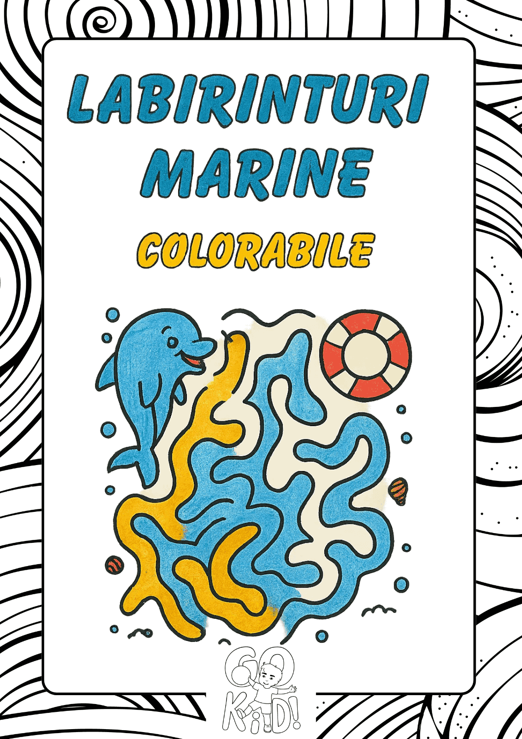 Labirinturi Marine Colorabile Print GOKID