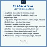 lecturi obligatorii clasa a 10 a