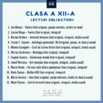 lecturi obligatorii clasa a 12 a