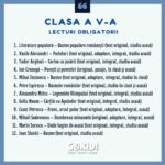 lecturi obligatorii clasa a 5 a