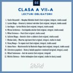 lecturi obligatorii clasa a 7 a