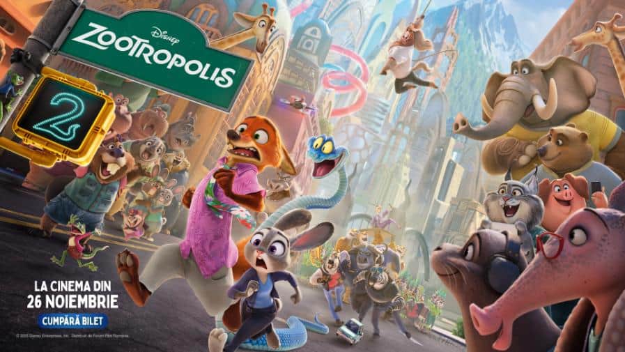 ZOOTROPOLIS-2 cinema 26 noiembrie 2025