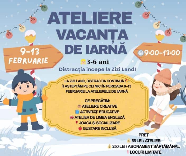 ateliere de vacanta ZIZI LAND pentru copii la Cluj-Napoca