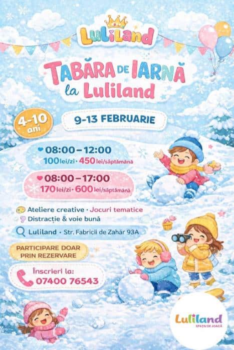 tabara de iarna Luliland vacanta pentru copii la Cluj-Napoca