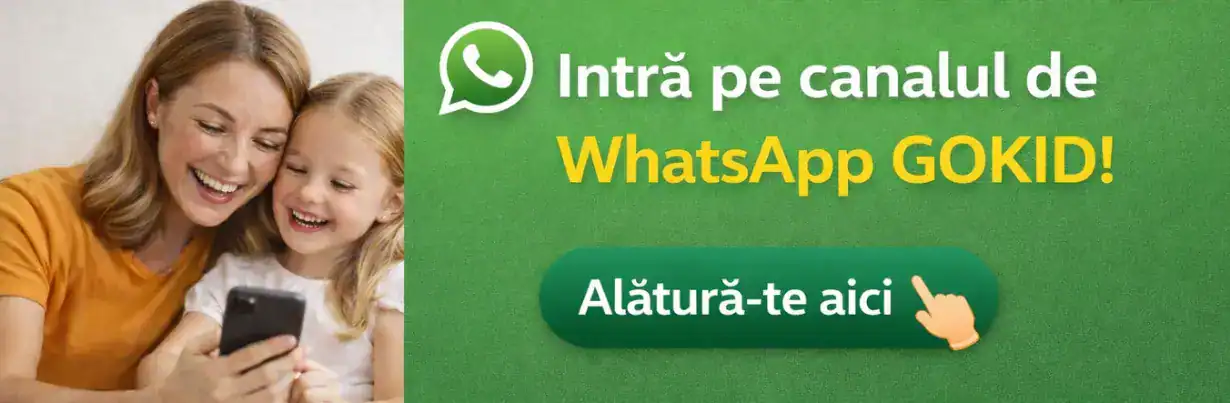 Intra pe canalul WhatsApp GOKID