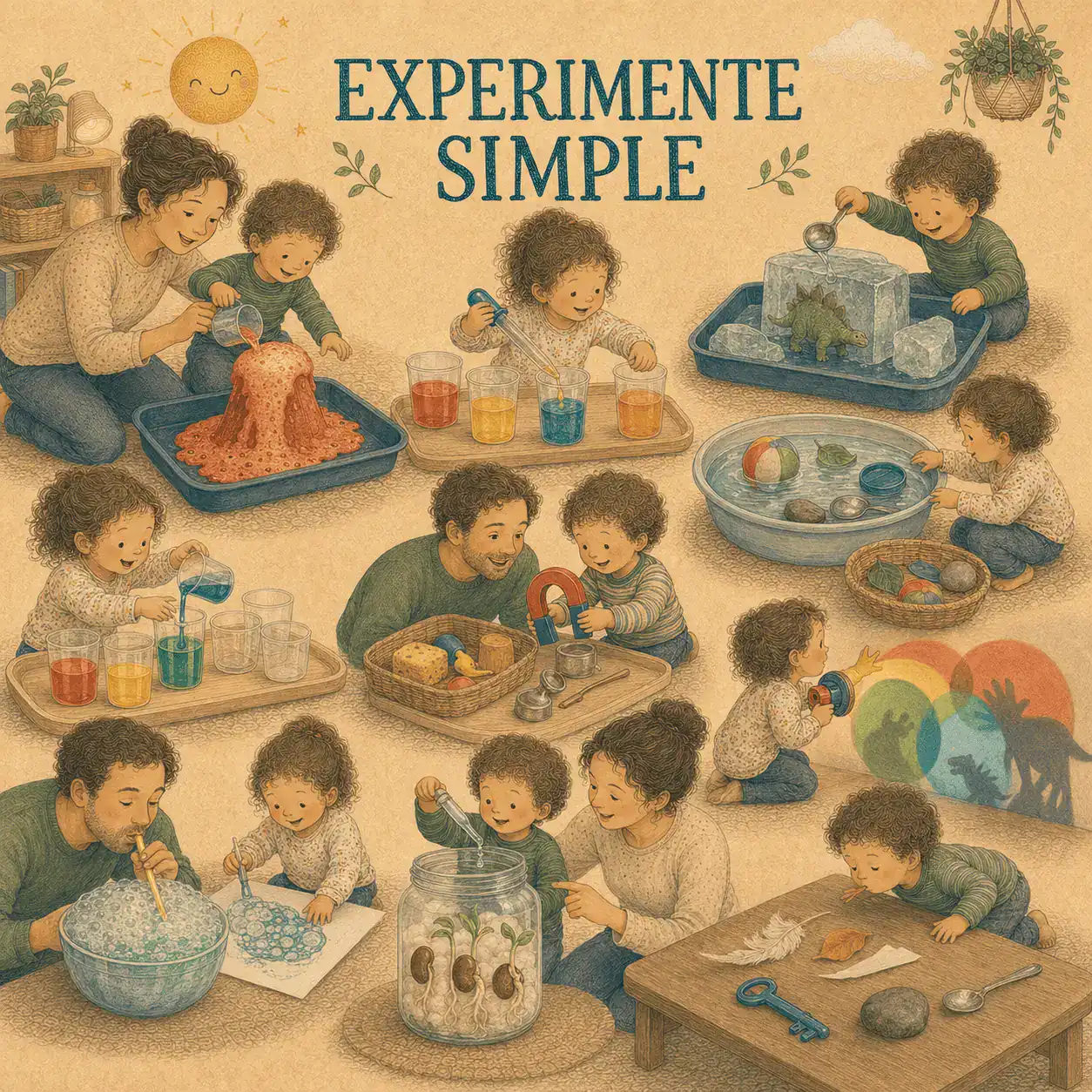 activitati copii 2 ani experimente