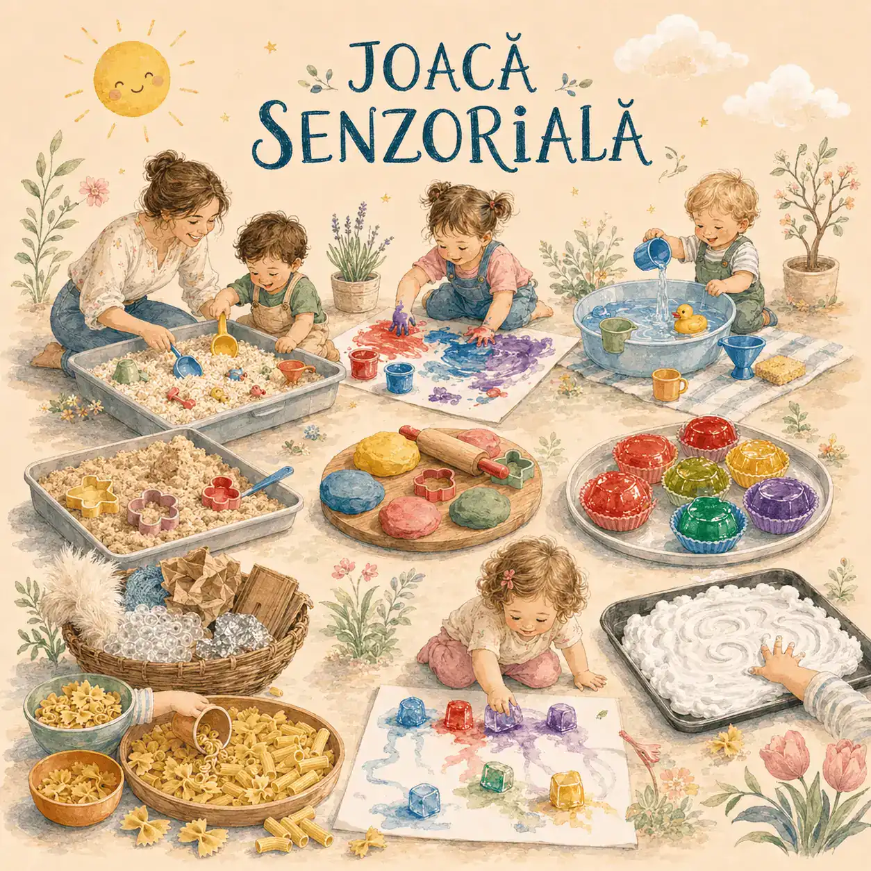 activitati copii 2 ani joaca senzoriala