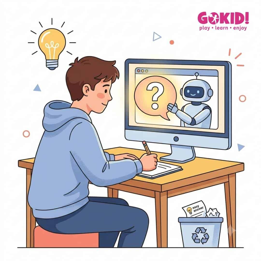 elev la scoala robot asistent intrebare curs gratuit AI